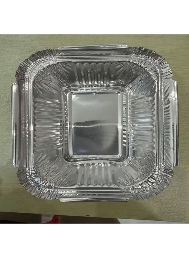20pcs Aluminum Foil Pans With Lids Disposable Food Storage Trays For Cooking Baking Meal Prep - Image 2